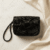 1 (10) Midnight Chevron Beaded Clutch Sling