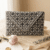1 (6) Midnight Lattice Beaded Envelope Clutch