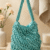 Aqua Bloom Beaded Shoulder Potli