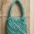 Aqua Bloom Beaded Shoulder Potli