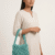 Aqua Bloom Beaded Shoulder Potli