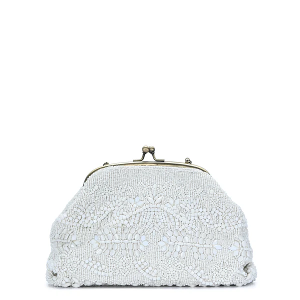 AIN-186White_Winners_1 Ivory Blossom Beaded Clutch