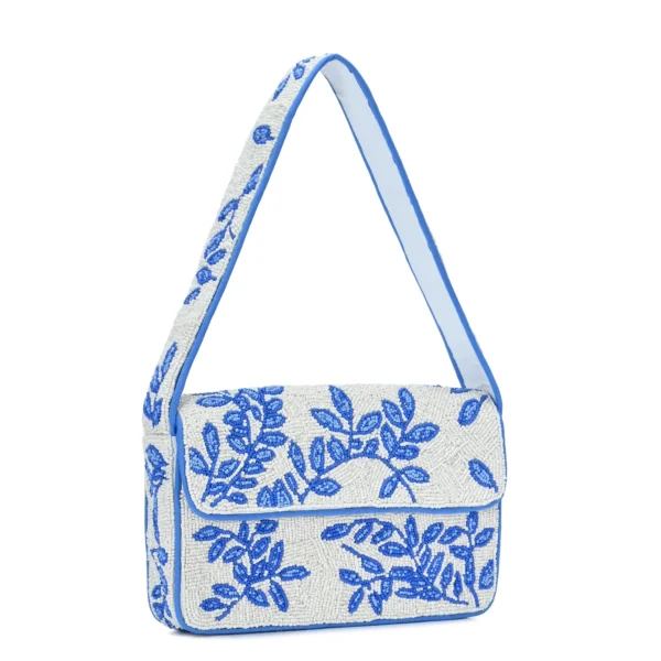 Blue Bloom Shoulder Bag