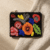 Floral Beaded Zip Coin Purse