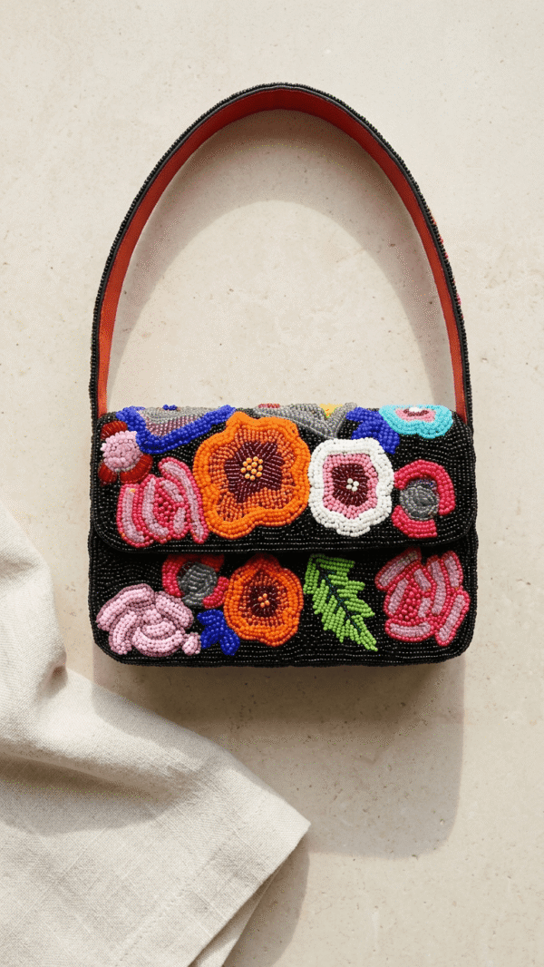 pomelli_photoshoot_image_9_16_0418 (2) Floral Beaded Shoulder Bag