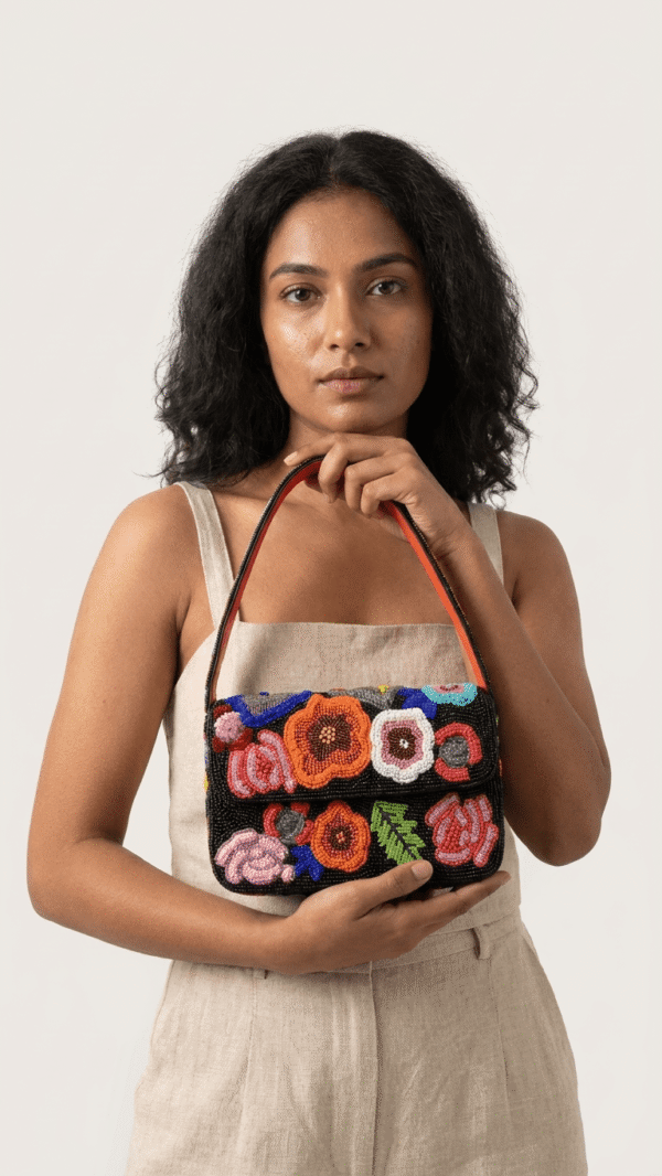 pomelli_photoshoot_image_9_16_0418 (3) Floral Beaded Shoulder Bag