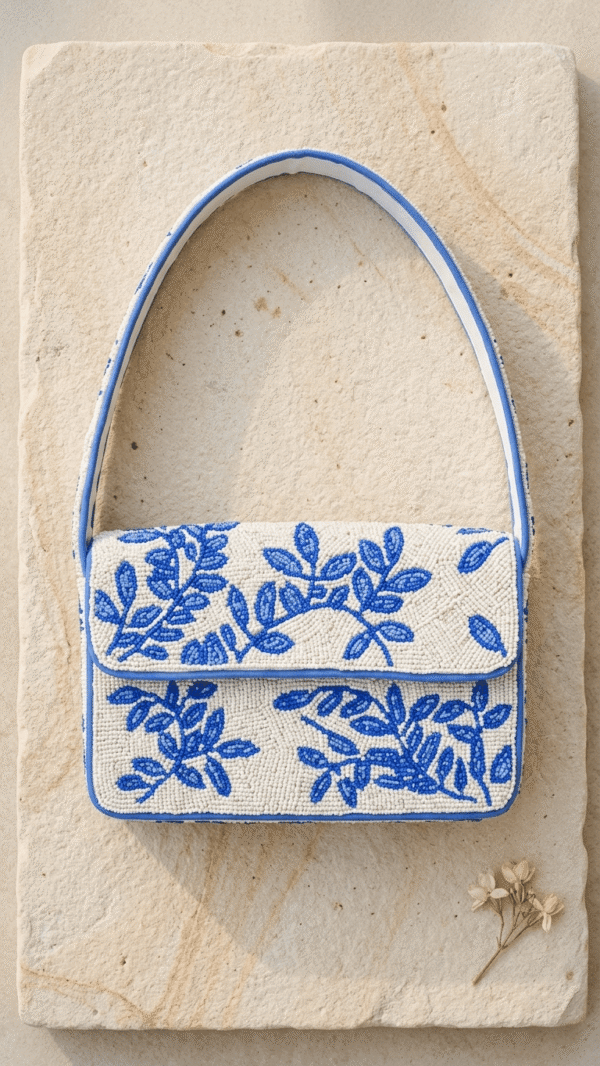 Blue Bloom Shoulder Bag