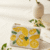 Lemon Beaded Zip  Coin Purse