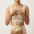 Golden Pearl Handle Potli Bag
