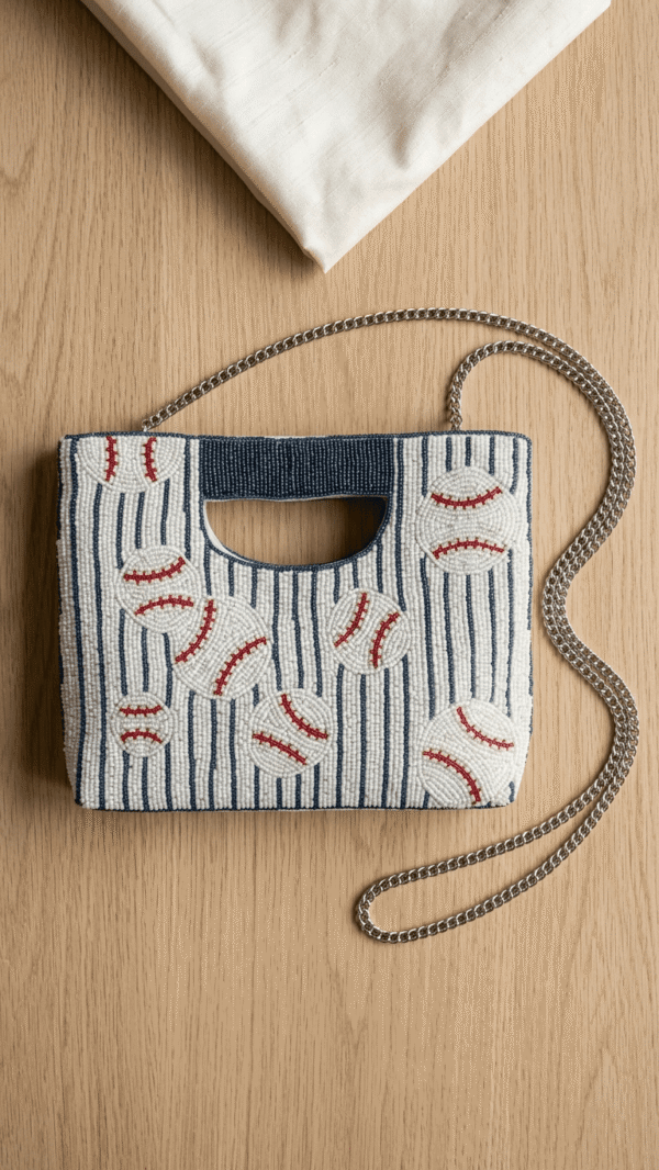 pomelli_photoshoot_image_9_16_0430 Vintage Baseball Beaded Mini Clutch Bag