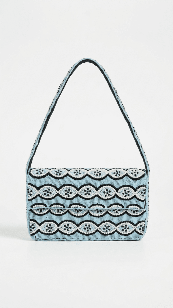 Sky wave Beaded Shoulder Bag