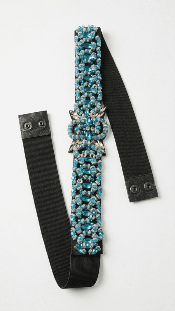 Turquoise Beaded Stretch Waist Belt