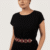 pomelli_photoshoot_image_9_16_0518 (31) Ruby Red Floral Embellished Stretch Waist Belt