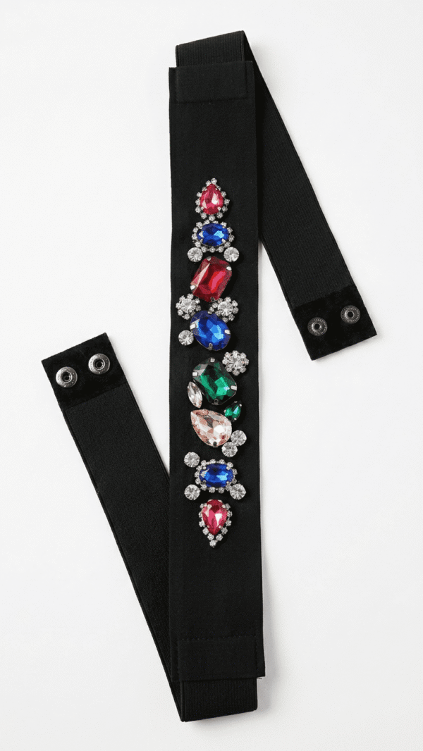 pomelli_photoshoot_image_9_16_0522 (3) Multicolor Crystal Embellished Elastic Waist Belt