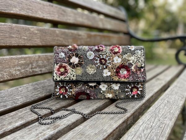 Untitled Blossom Royale Embellished Clutch