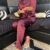 Wine Satin Co-ord Set