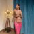 e Floral Fusion Dhoti Co-ord Set
