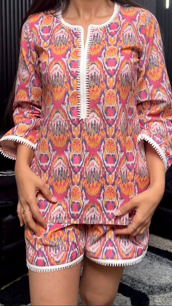 efer Sunset Ikat Lounge Co-ord Set