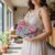 fuyj Blush Bloom Beaded Envelope Clutch