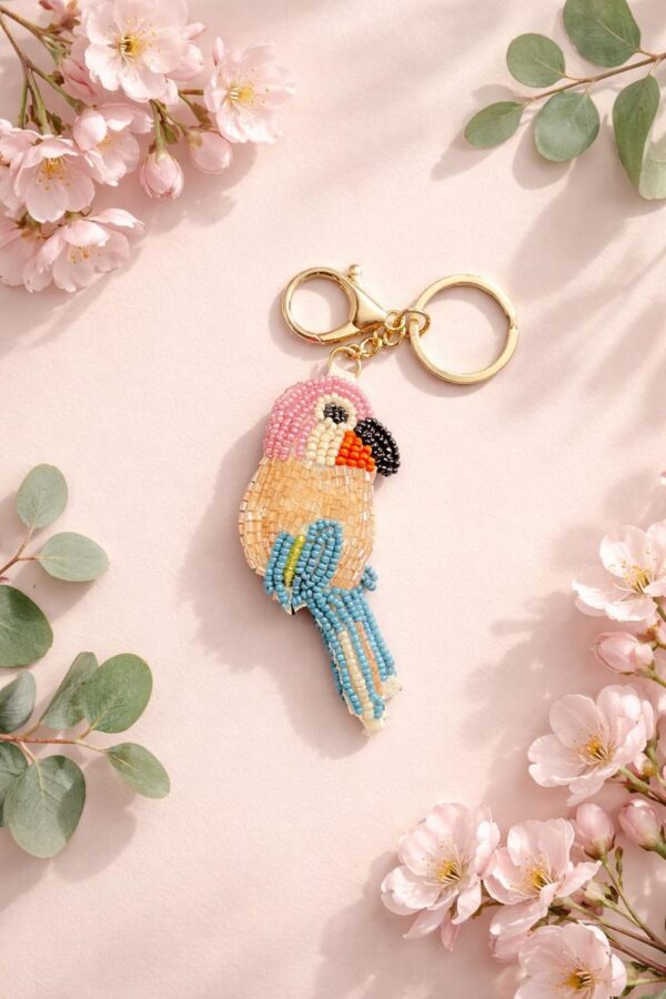 gdf Tropical Toucan Beaded Keychain