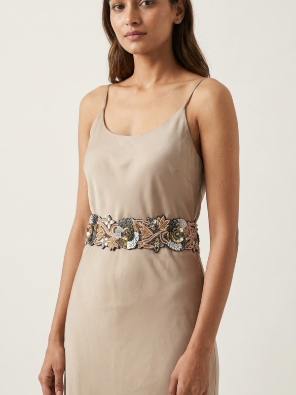 pomelli_photoshoot_image_9_16_0521 (11) Blush Bloom Sequin Embellished Waist Belt