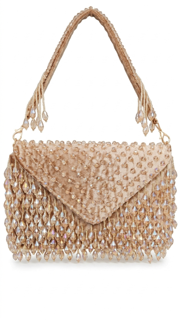 pomelli_photoshoot_image_9_16_0623 (45) Champagne Crystal Cascade Clutch