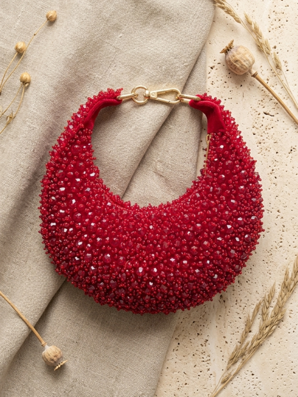 pomelli_photoshoot_image_9_16_0623 (51) Ruby Radiance Crescent Clutch