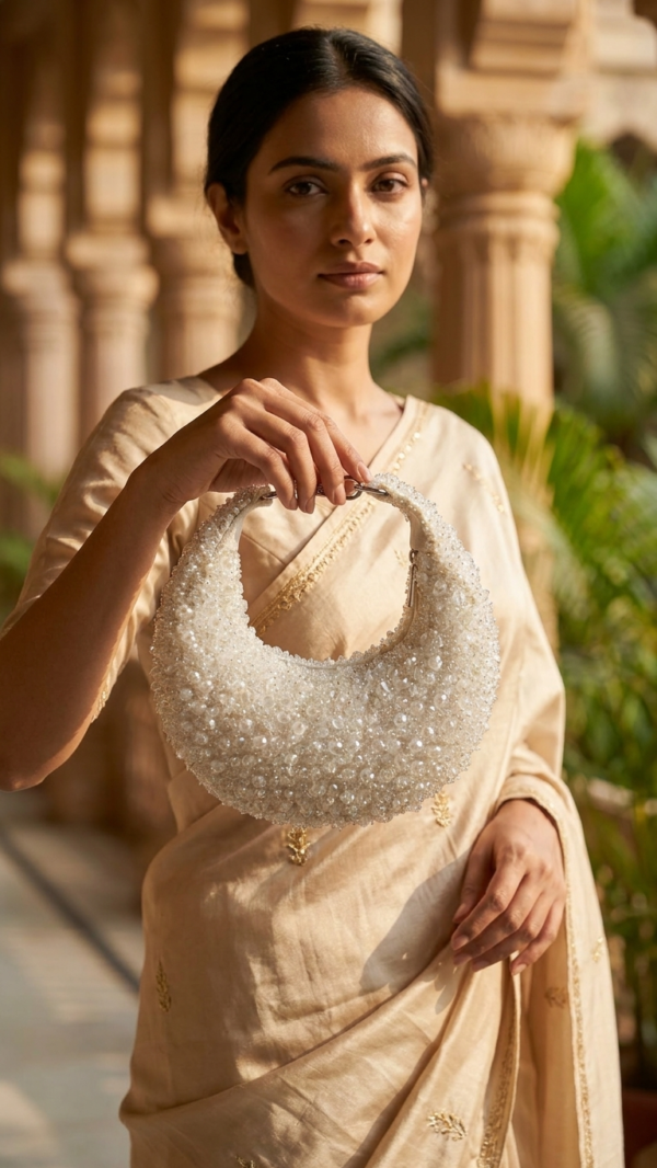 pomelli_photoshoot_image_9_16_0623 (9) Pearl Frost Crescent Clutch