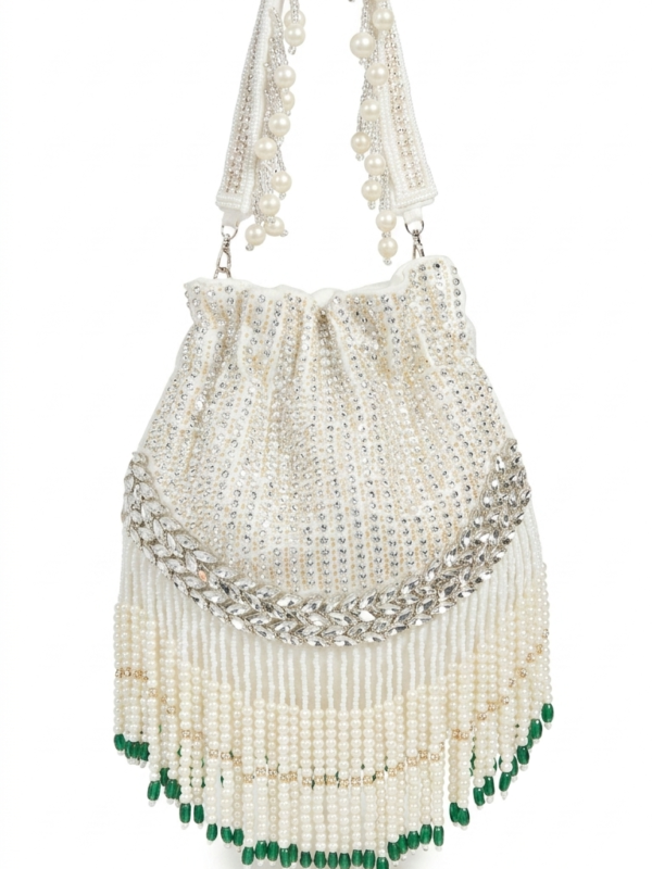 Pearl Cascade Potli Bag
