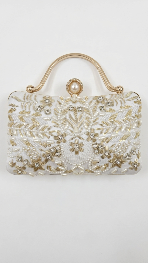 pomelli_photoshoot_image_9_16_0624 (36) Pearl Crown Luxe Clutch