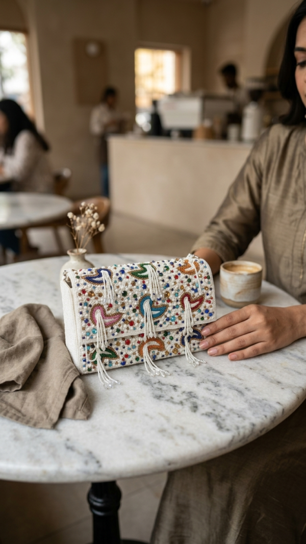 pomelli_photoshoot_image_9_16_0624 (42) Carnival Bloom Beaded Clutch