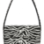Zebra Luxe Beaded Shoulder Bag