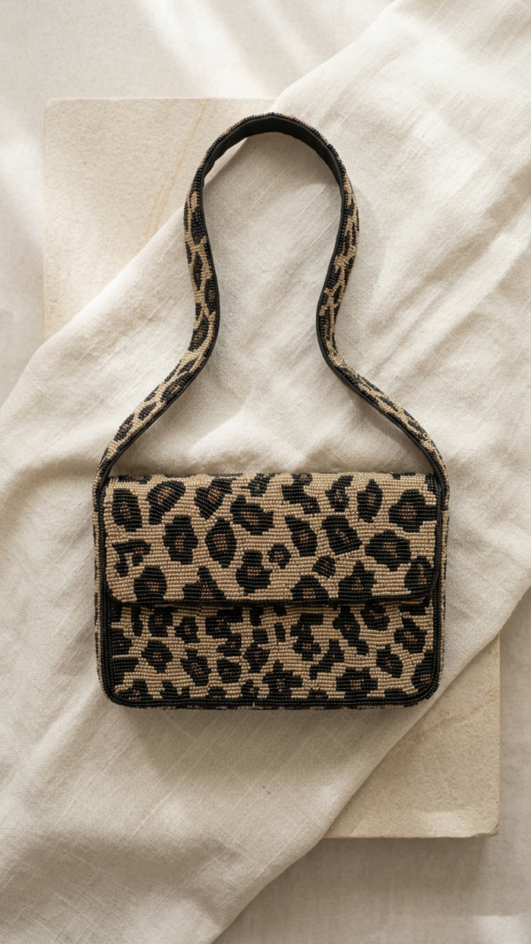pomelli_photoshoot_image_9_16_0627 (27) Leopard Luxe Beaded Shoulder Bag