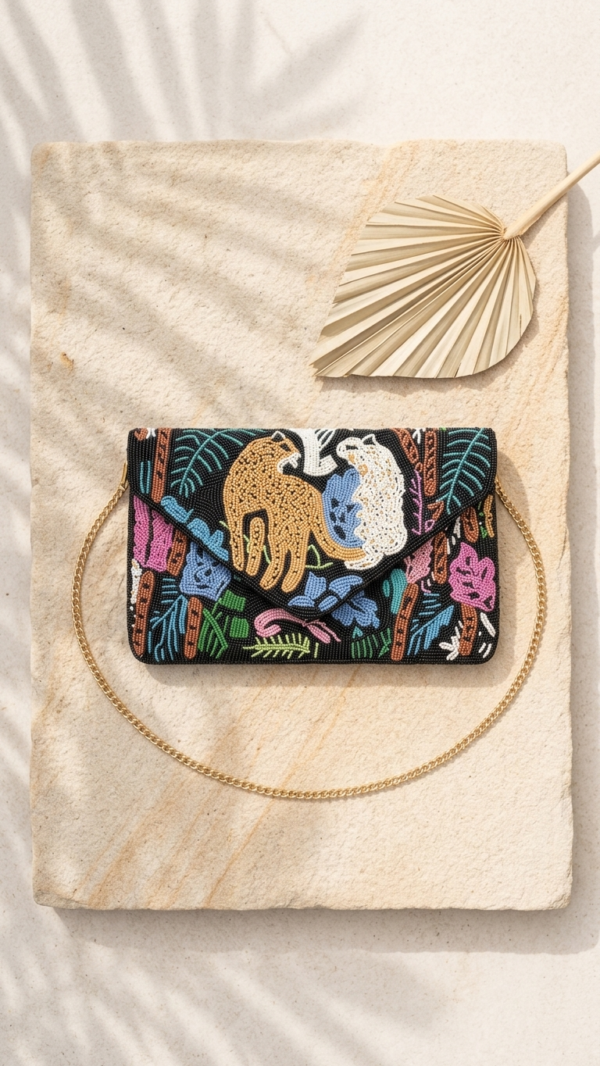 pomelli_photoshoot_image_9_16_0627 (4) Safari Majesty Beaded Clutch Bag