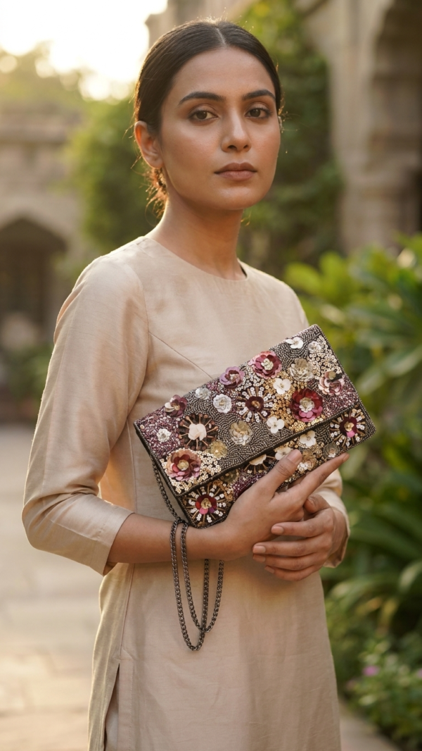 pomelli_photoshoot_image_9_16_0629 (5) Blossom Royale Embellished Clutch