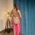 r Floral Fusion Dhoti Co-ord Set