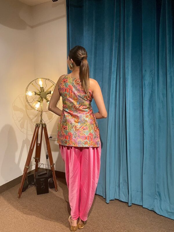 r Floral Fusion Dhoti Co-ord Set