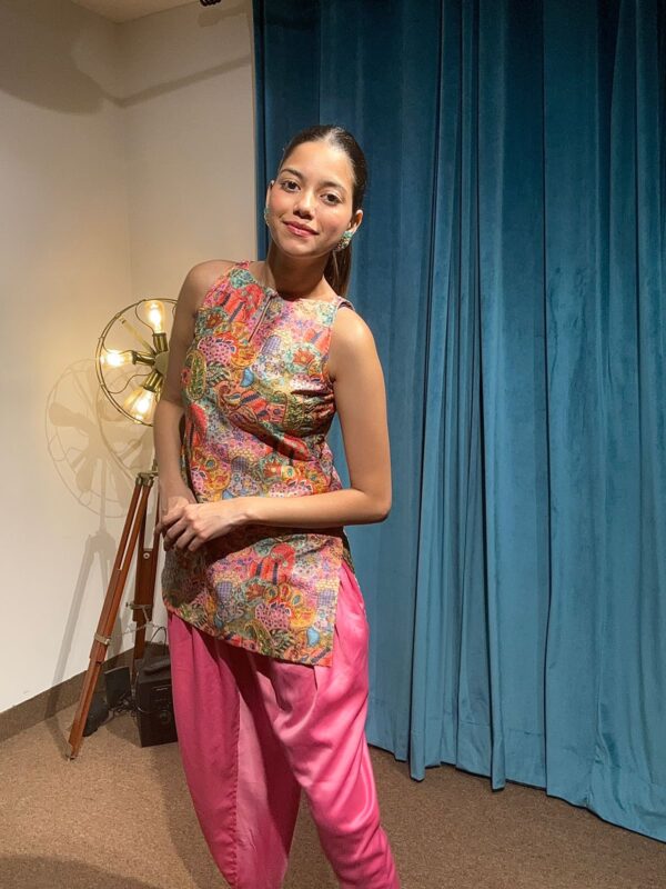 rr Floral Fusion Dhoti Co-ord Set
