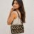 tu Leopard Luxe Beaded Shoulder Bag