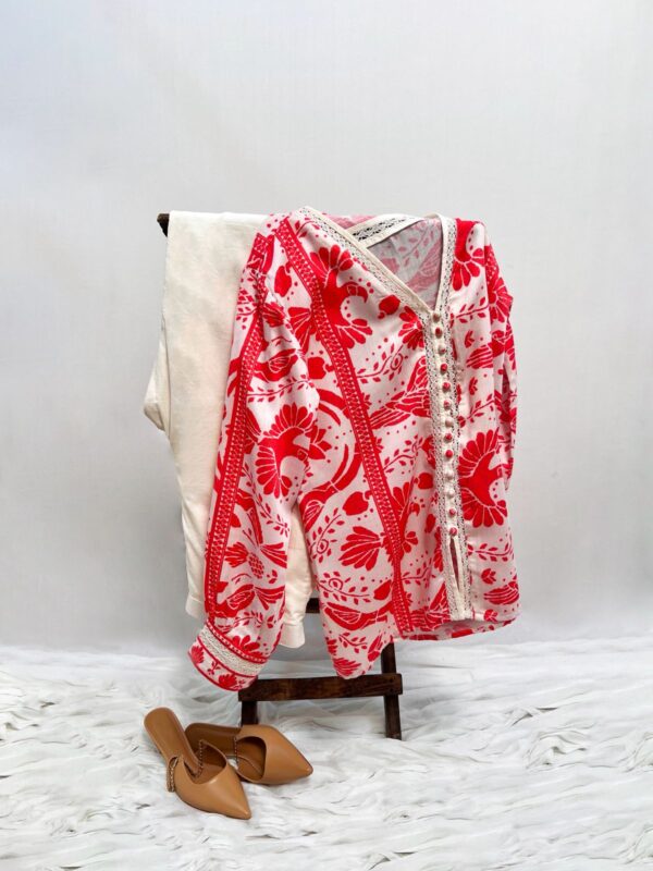 ty56u Scarlet Bloom Co-ord Set