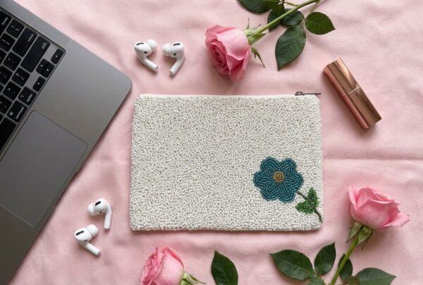 FFD Bloom Garden Beaded Pouch