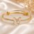 FHBN Anti-Tarnish Gold Butterfly Bracelet for Women