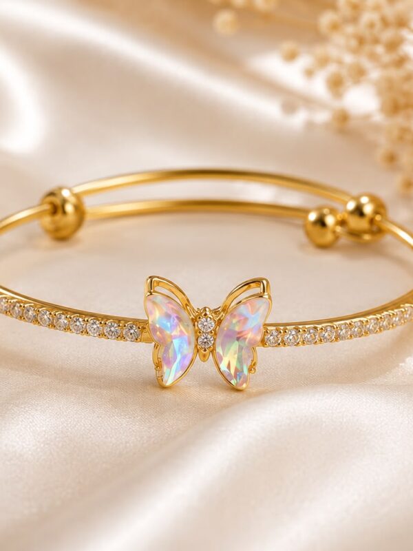 Anti-Tarnish Gold Butterfly Bracelet for Women