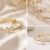 RTRTBH Anti-Tarnish Gold Butterfly Bracelet for Women