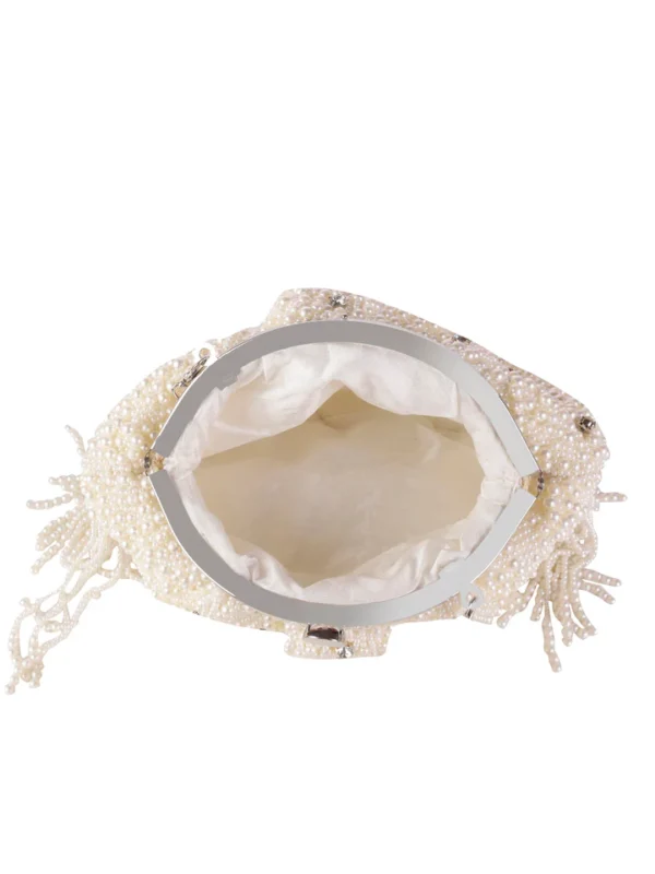 cbgb Pearl Cascade Fringe Handbag