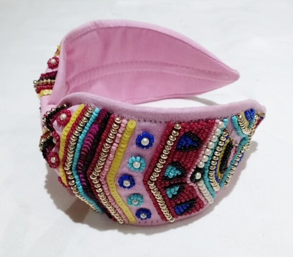 ftht Blush Rainbow Bloom Bow Headband