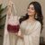 fuuj Blush Pearl Fringe Potli
