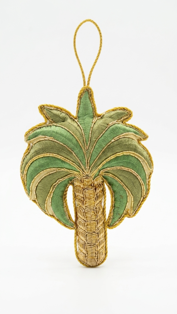 pomelli_photoshoot_image_9_16_0630 (25) Tropical Palm Embroidered Ornament