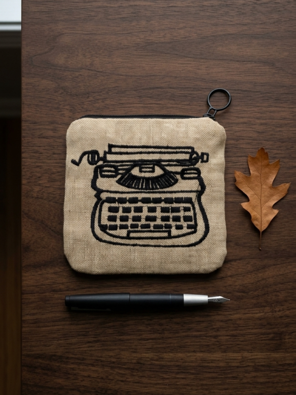 pomelli_photoshoot_image_9_16_0630 (9) Vintage Typewriter Coin Pouch