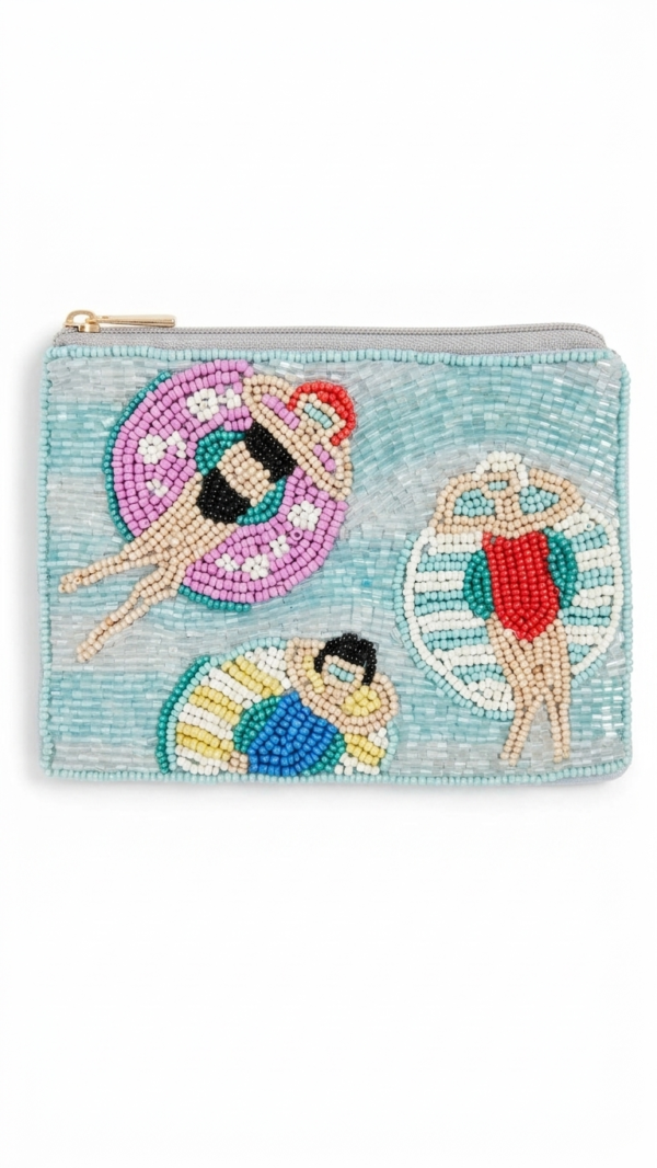 pomelli_photoshoot_image_9_16_0701 (12) Summer Pool Party Beaded Pouch